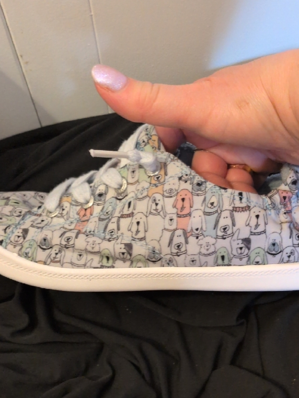 Skechers BOBS Pastel Character Print Memory Foam Sneakers - Picture 4 of 10